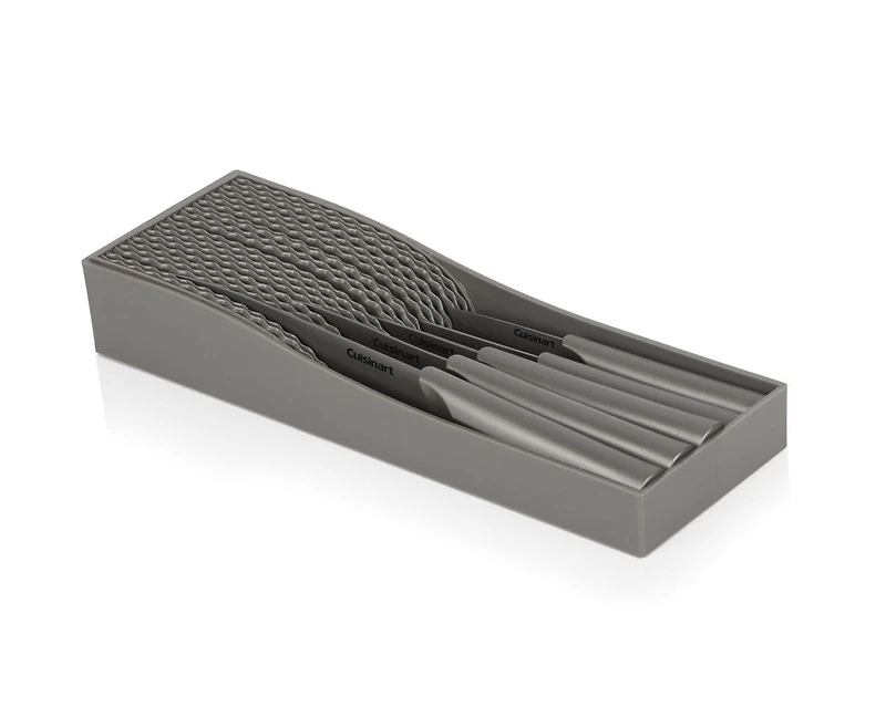 Cuisinart 6-Piece Knife Set with In-Drawer Knife Tray - SSC-6PC, Triple rivet stainless Steel