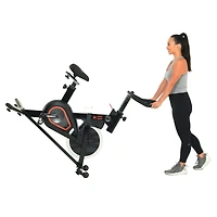 Vélo de cyclisme d’intérieur Eclipse conçu pour promouvoir la santé des femmes et des hommes avec Bluetooth et application MyCloudFitness