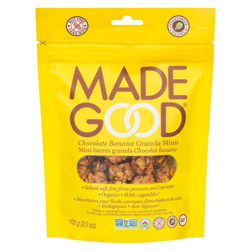 MadeGood Chocolate Banana Granola Minis 100g