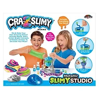 Cra-Z-Art Cra-Z-Slimy Multicolor Metallic Slime Studio, Slime Making Kit for Kids, Ages 6 and up, Ages 6 and up