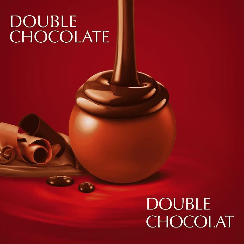 Lindt LINDOR Double Chocolate Truffles, 150-Gram Bag, 150g Bag