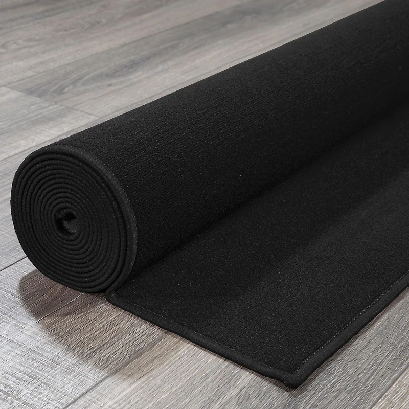 Ottomanson Ottohome Collection Non-Slip Rubberback Modern Solid Design Indoor Rug