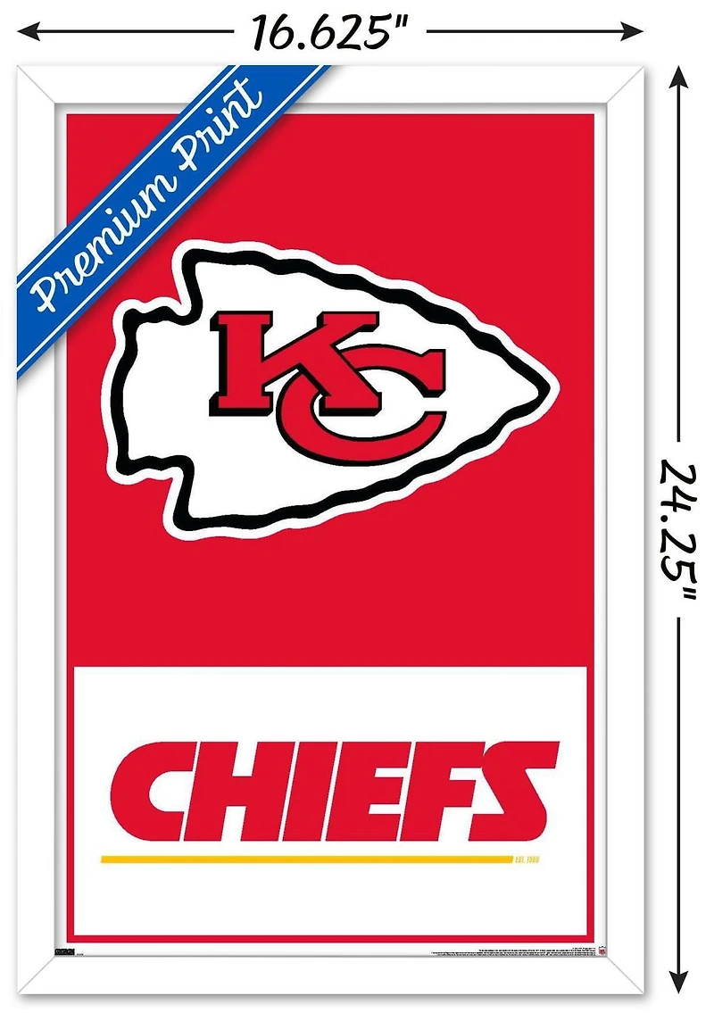 NFL Kansas City Chiefs - Logo 21 Wall Poster, 22.375" x 34"