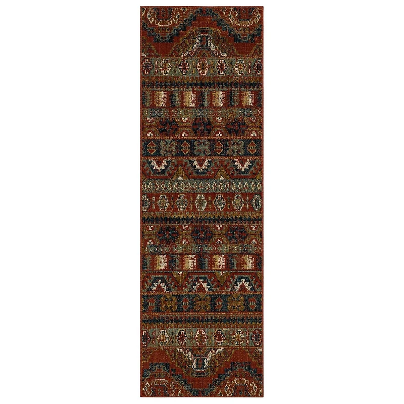 Mohawk Home Shaftesbury Red Woven Polyester Area Rug