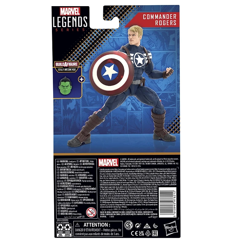 Marvel Legends Series Marvel Comics Commander Rogers 6-Inch Collectible Action Figures, Toys for Ages 4 and Up