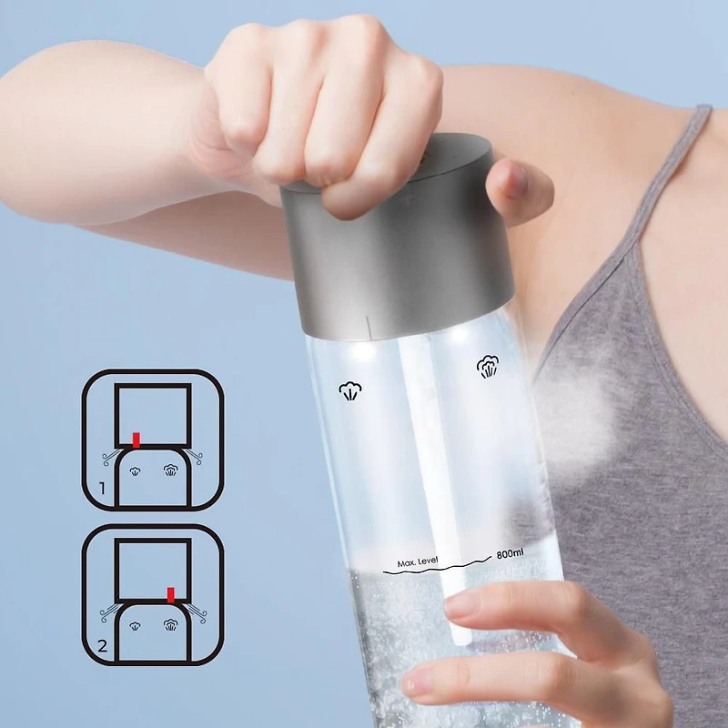 Machine à soda Ultima Cosa Presto Frizzante - Argent