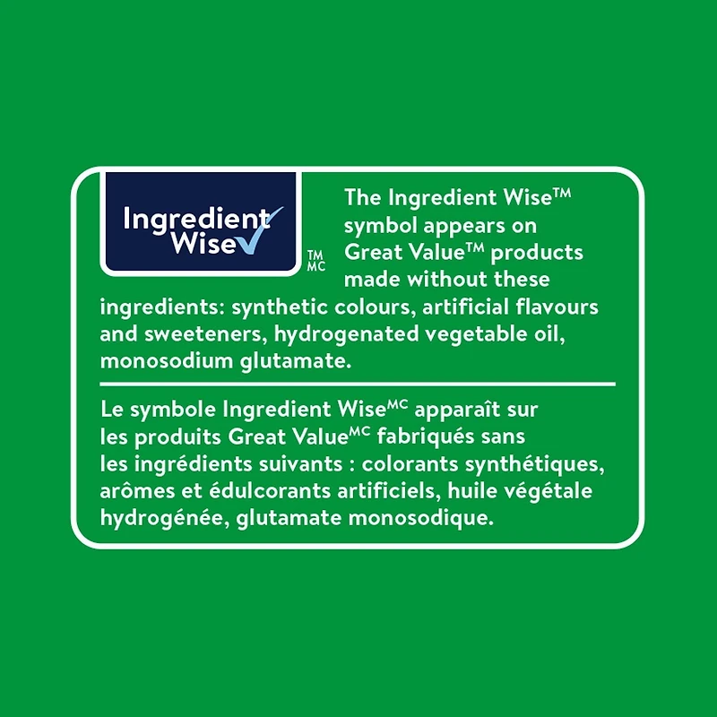 Beurre d’arachide crémeux Great Value 1 kg