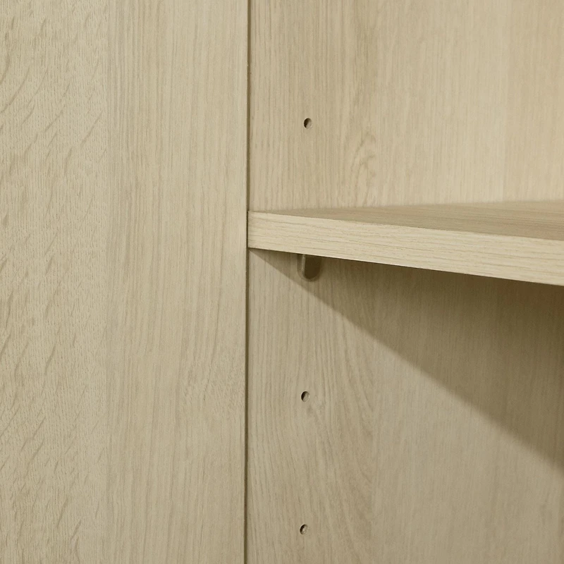 South Shore Liora 4-Door Bookcase with Shelves, in Bleached Oak