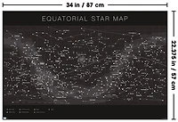 Astrologie - Carte des étoiles équatoriales