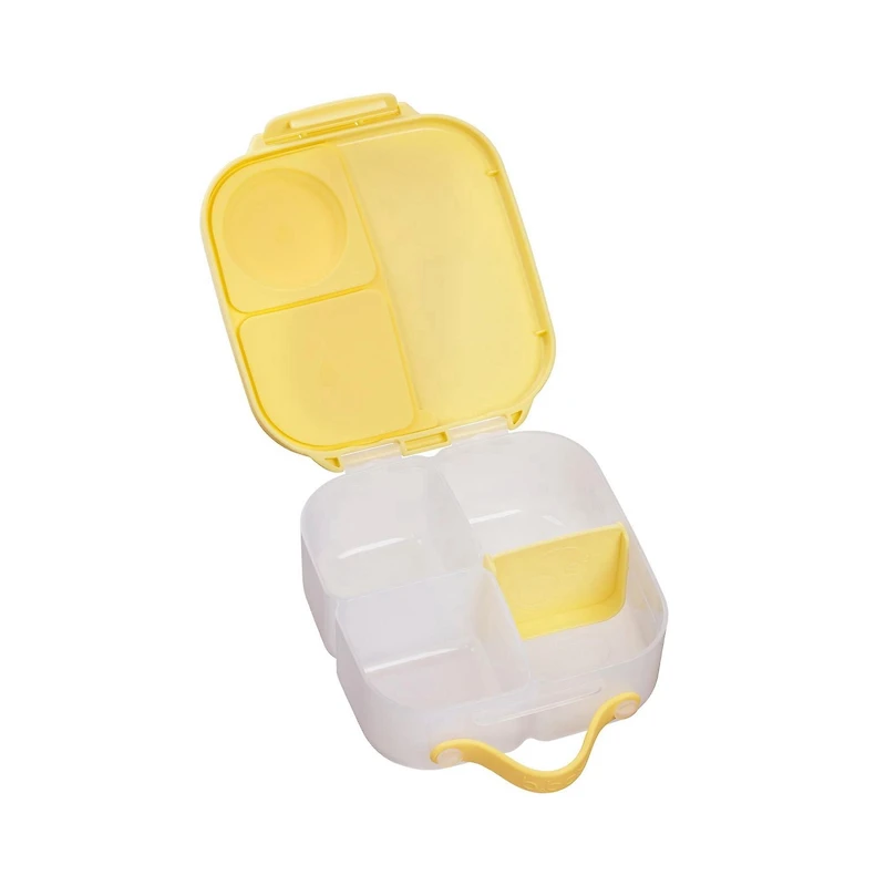 b.box - Mini boîte à déjeuner pour enfants : boîte à bento légère, récipient à collation avec 2 compartiments étanches. Fournitures scolaires à partir de 3 ans, sans BPA