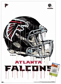 NFL Atlanta Falcons - Drip Helmet 20 Wall Poster