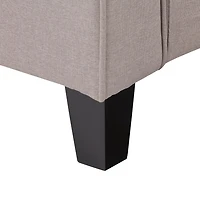 Georgia Linen-Like Fabric Three Seater Sofa