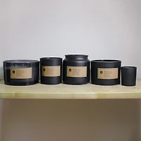 Hometrends 12oz Midnight Spice Scented 2-Wick Frosted Jar Candle, 12oz fragranced candle