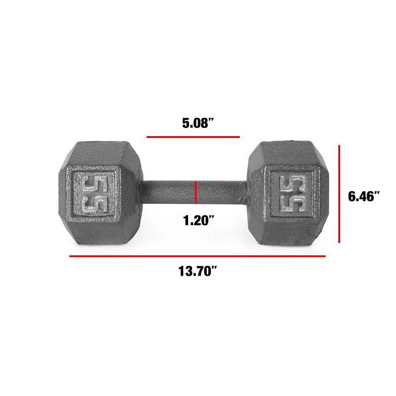 CAP Barbell Cast Iron Hex Dumbbell