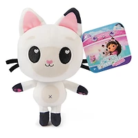 Gabby's Dollhouse: The Movie, Peluche Pandy Paws officielle, chat en peluche, jouets souples pour les enfants à partir d'un an, blanche, 20,3 cm