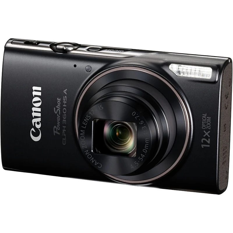 Canon PowerShot ELPH 360 HS A Digital Camera (Black)