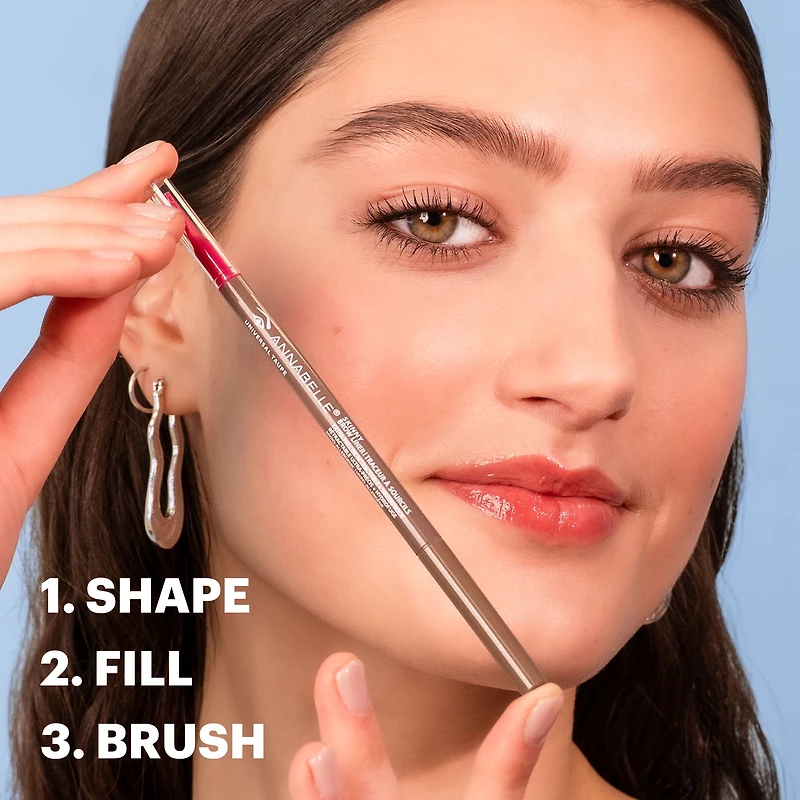 Annabelle Skinny Brow Liner - Universal Light, eyebrow pencil
