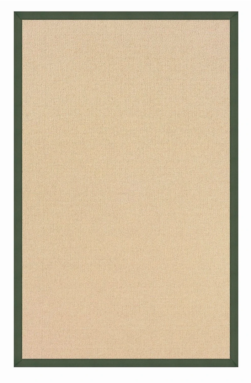 Tapis d'appoint Athena naturel et vert 1 pi 10 po x 2 pi 10 po