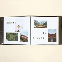 CRAFTY & CO. album de photos, noir, 10 feuilles, bricolage, artisanat SCRAPBK ALBUM BLACK