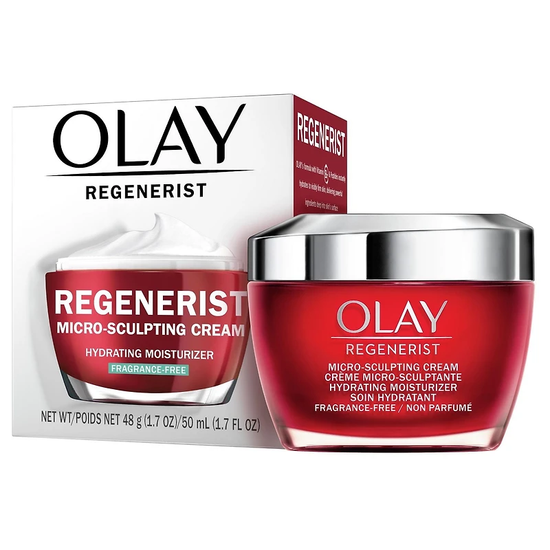 Crème hydratante microsculptante pour le visage Olay Regenerist, non parfumée 50 mL