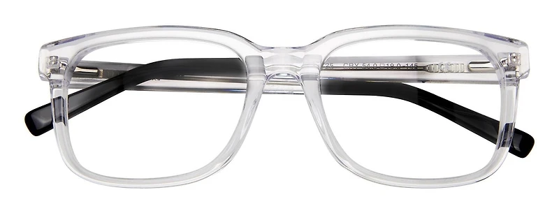 Phat Farm Mens Prescription Eyeglasses, Hv725, Crystal, 54.0-19.0-145