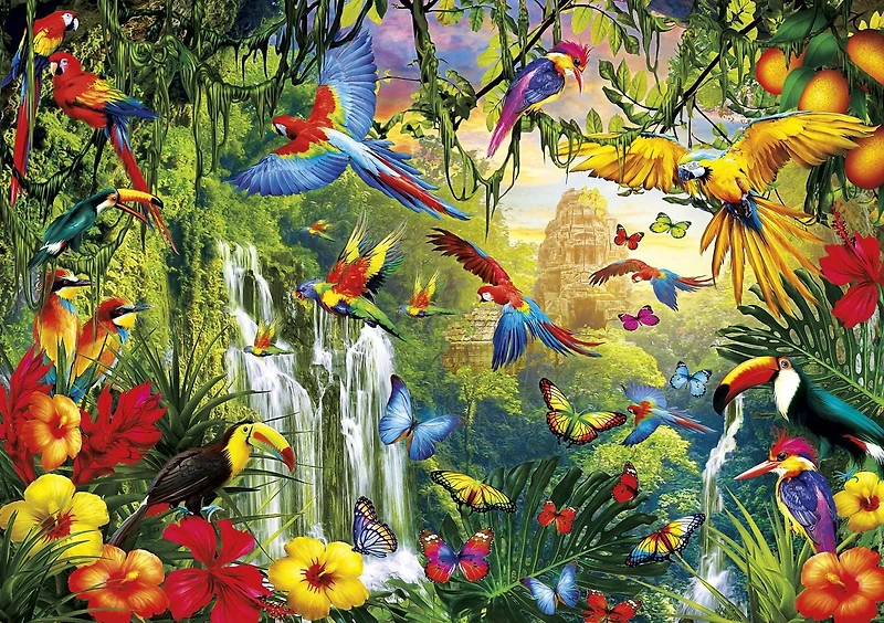 Buffalo Games Large Pieces Vivid Collection Wings 300 Piece Jigsaw Puzzle