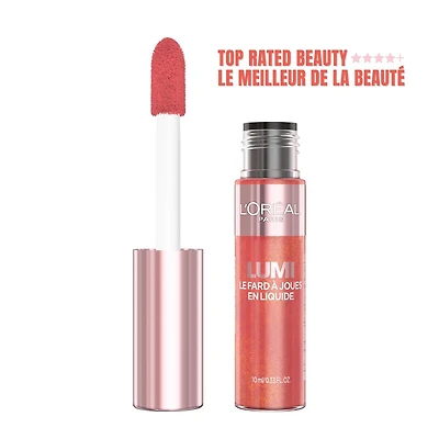 L'Oreal Paris Lumi Le Fard à Joues Liquide, 10 ml Pigments liquides intenses