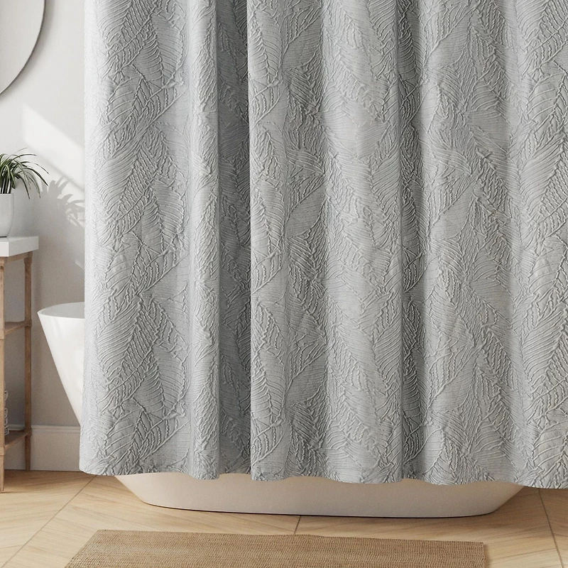 Rideau de douche en tissu décoratif avec designs botaniques Hometrends