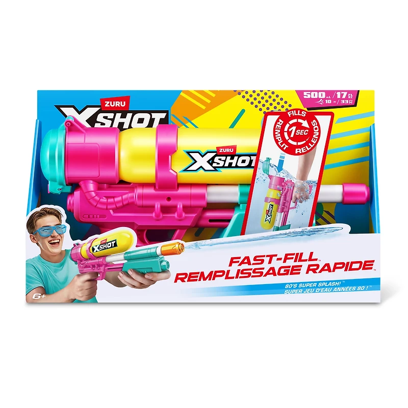 XSHOT Water Fast Fill 80s Super Splash Water Blaster (Yellow) de ZURU
