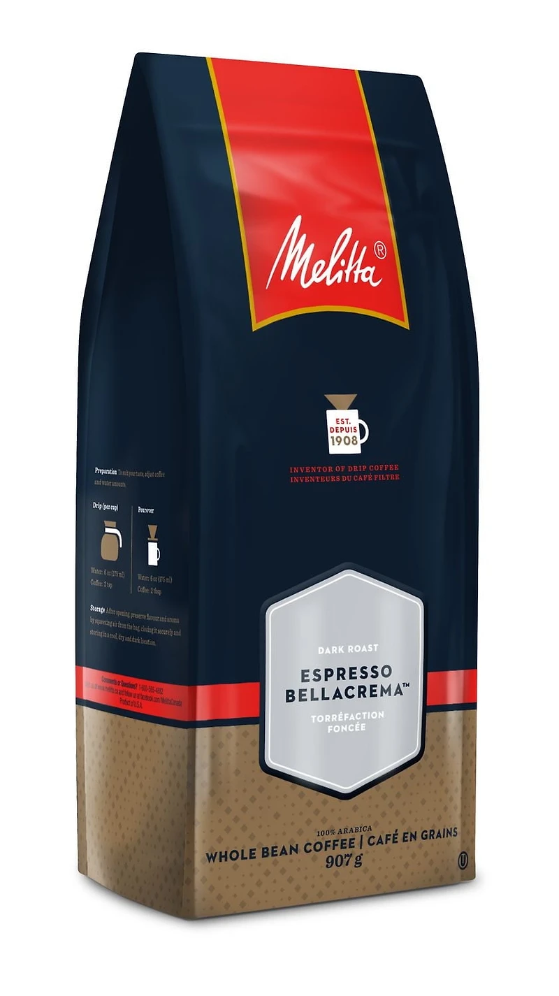 Melitta Espresso Bella Crema Whole Bean Coffee
