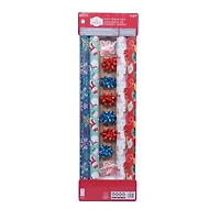 Kit de papier cadeau de Noël multicolore Holiday Time, 20 pièces, 80 pieds carrés