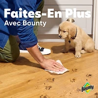 Essuie-tout Bounty Sur mesure, blanc, 4 rouleaux doubles par rouleau 4CT