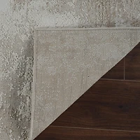 Tapis d'interieur abstrait Rug Branch Nomad, beige creme, moderne - Salon, chambre, salle a manger et cuisine<br>