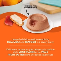 Meow Mix Cat Food Pâté in Gravy with Real Chicken & Tuna 78g