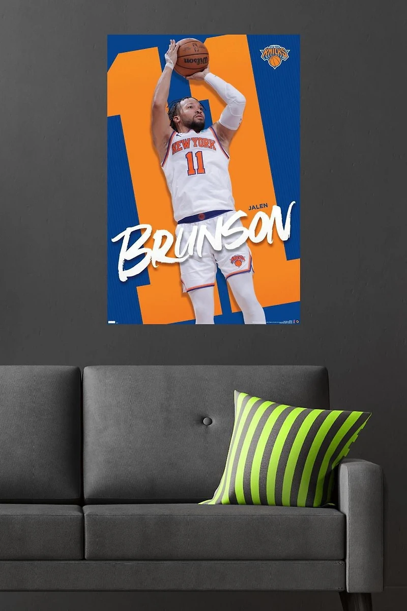 NBA New York Knicks - Jalen Brunson 24 Wall Poster, 22.375" x 34"