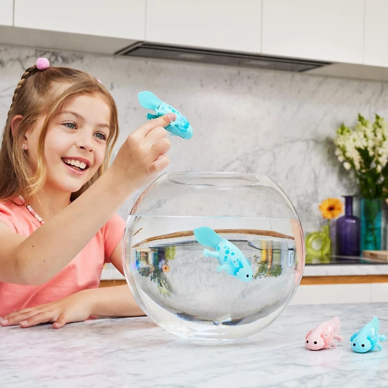 Pets Alive Axolotls – robot électronique (rose), jouet de baignade pour le bain et la piscine par ZURU