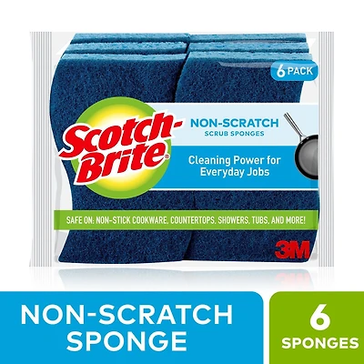 Scotch-Brite® No-Scratch Scrub Sponge, 6-Count