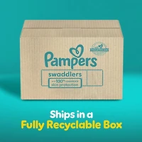 Pampers Swaddlers Diapers, Size 2 (10-22 lbs), Absorbent, Keeps Baby Dry and Comfortable, Skin Safe Disposable Baby Diaper