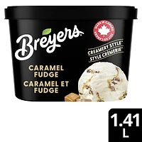 Crème Glacée Légère Breyers Caramel et Fudge 1.41 L