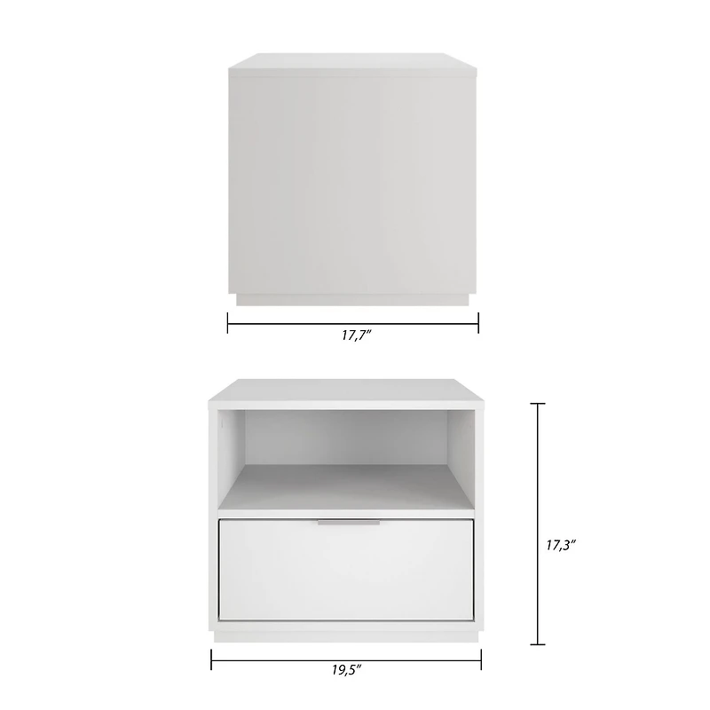 Nexera Hunter Nightstand with 1 Drawer