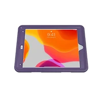 CTA Digital Protective Case with Built-in 360-degree Rotatable Grip Kickstand for iPad 7th and 8th Gen 10.2-in, iPad Air 3 and iPad Pro 10.5-in - Purple