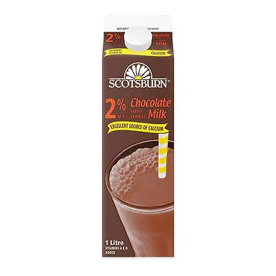Scotsburn Lait partiellement écrémé au chocolat 2 % 1L