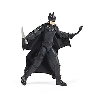DC Comics, Figurine articulée Wingsuit Batman de 10 cm avec 3 accessoires et une carte mystère, Jouets pour enfants à collectionner du film Batman pour garçons et filles à partir de 3 ans