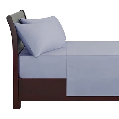 Ensemble de draps 100 % coton à contexture de 400 fils hometrends, satin de coton Taille : 1 place - Très grand