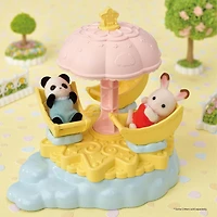 Calico Critters Baby Star Carousel, Dollhouse Playset with Collectible Doll Figure