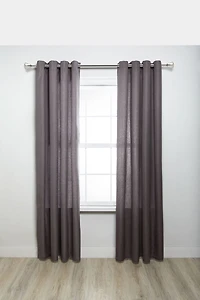 ENSEMBLE DE TRINGLE À RIDEAUX HOMETRENDS AU FINI NICKEL - DIAMÈTRE DE 1" ET LONGUEUR DE 36" À 66"