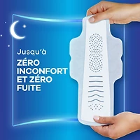 Always Infinity Feminine Pads for Women, Flexfoam Pads with Wings, Size 5, Extra Heavy Overnight Absorbency, Unscented, 11CT