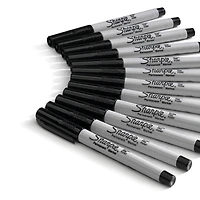 Sharpie Permanent Markers, Ultra Fine Point, Black