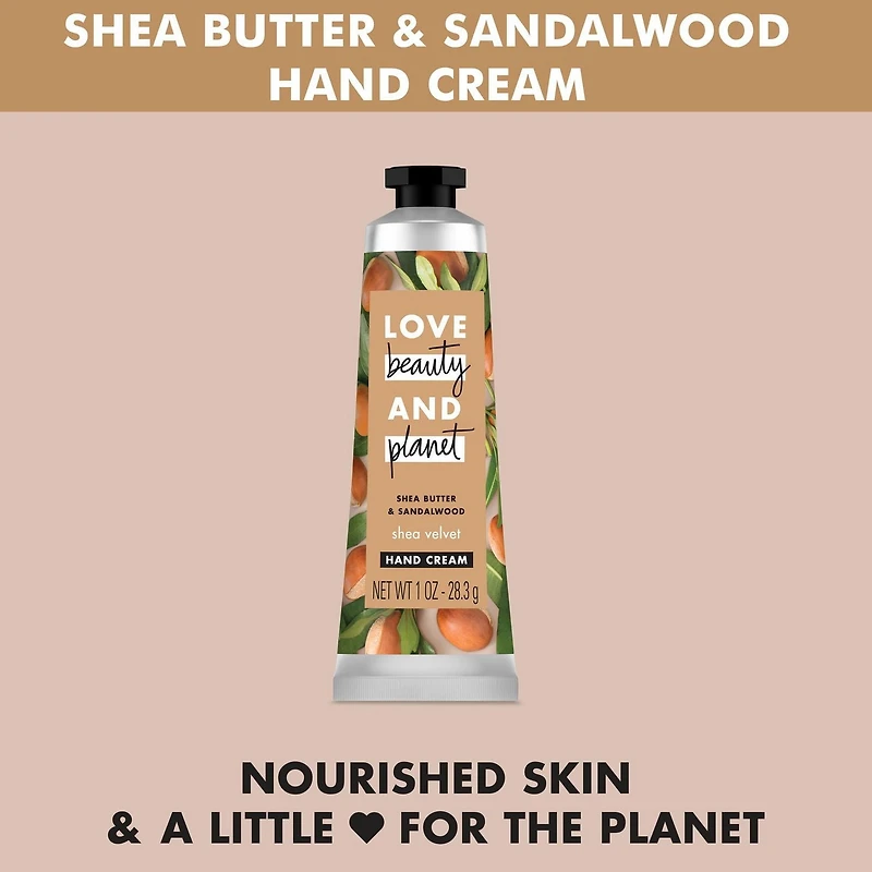 Crème pour les mains Karment et bois de santal Love Beauty and Planet