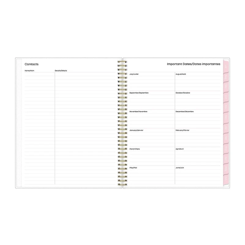 Blue Sky Marble Large Weekly/Monthly Planner for 2021-2022